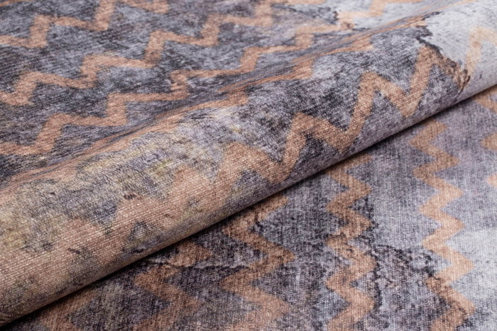 Conceptum Alfombra Fusion Chenille Marrón AL 235 de Poliéster 150 x 230 cm
